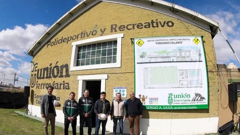 Unión Ferroviaria inicia la construcción del Complejo Recreativo "Fernando Collante" en Belgrano Norte